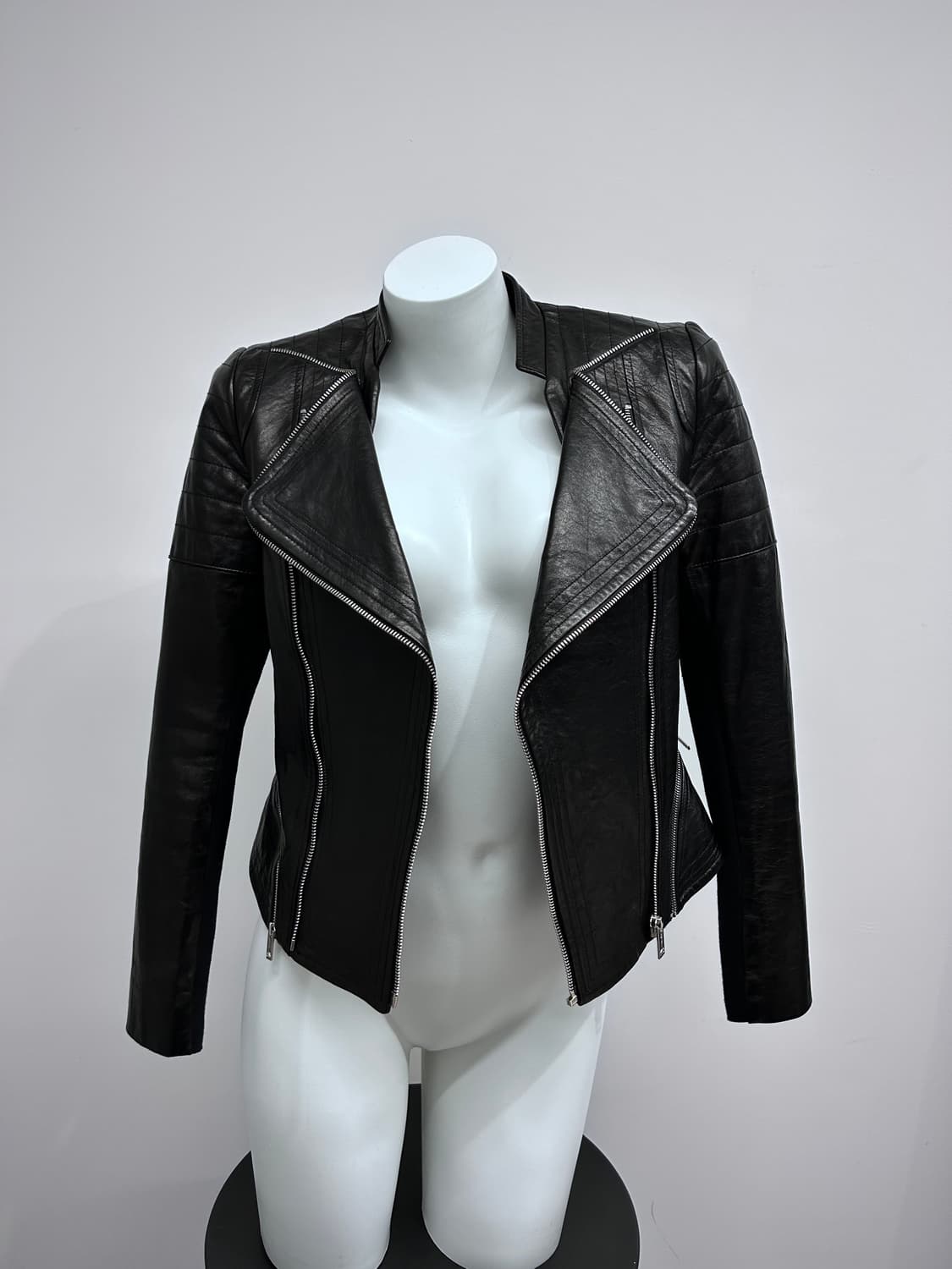 멀티 지퍼 레더 자켓 상품이미지2