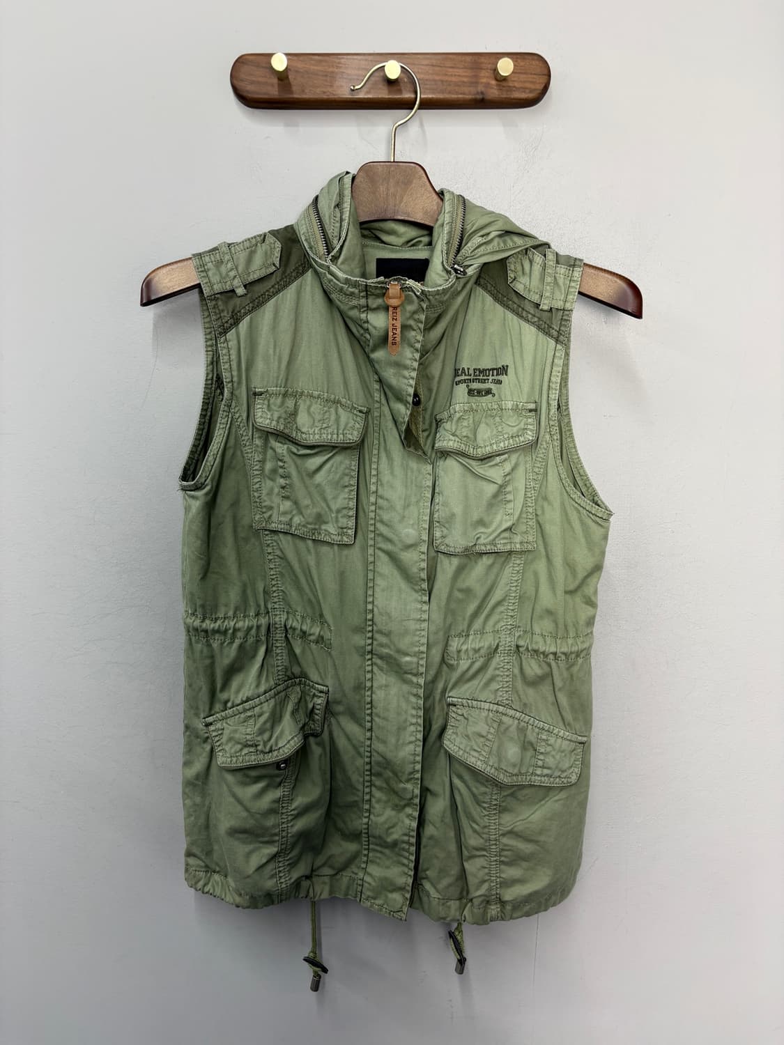 REIZ JEANS 빈티지 유일리티 밀리터리 포켓 베스트A3758 상품이미지2