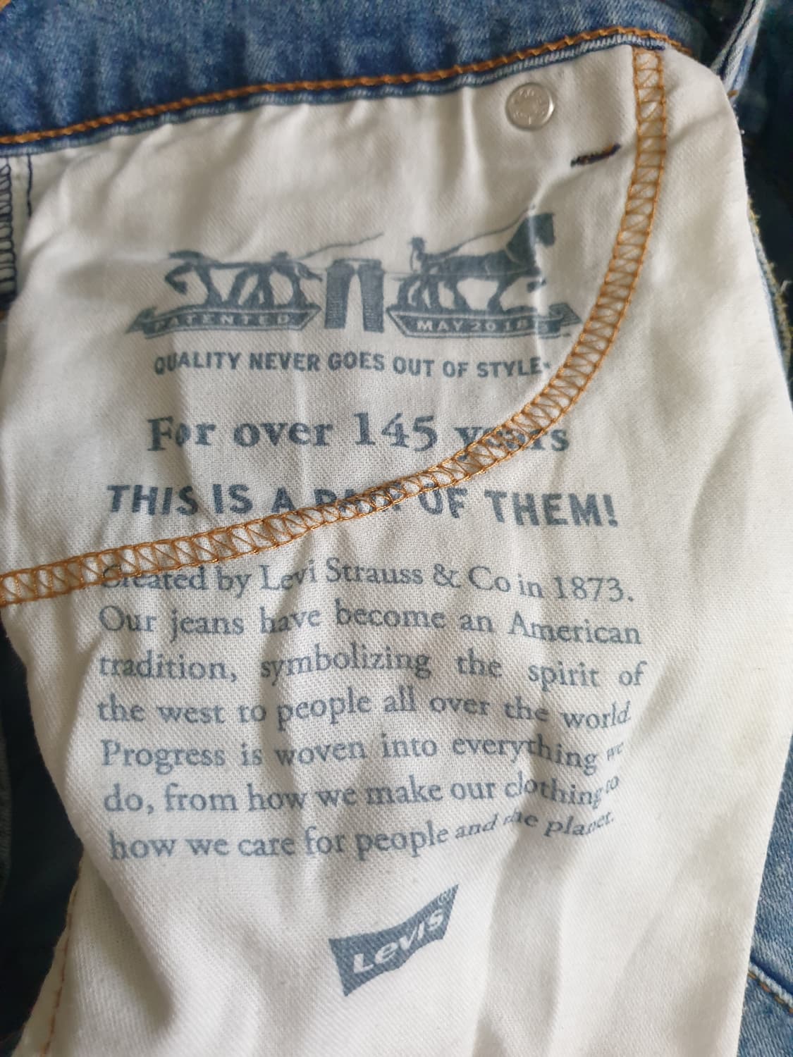 리바이스 511 슬림핏 스트레치 워싱 쿨 데님팬츠 인디고 (28) 상품이미지4