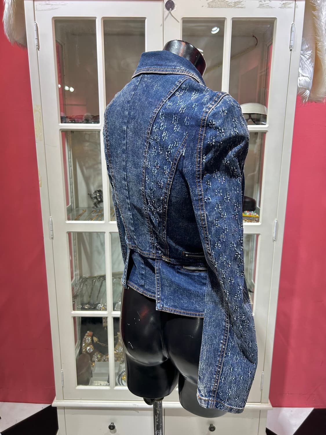 egoist denim jacket 에고이스트 데님 라이더 자켓 상품이미지3