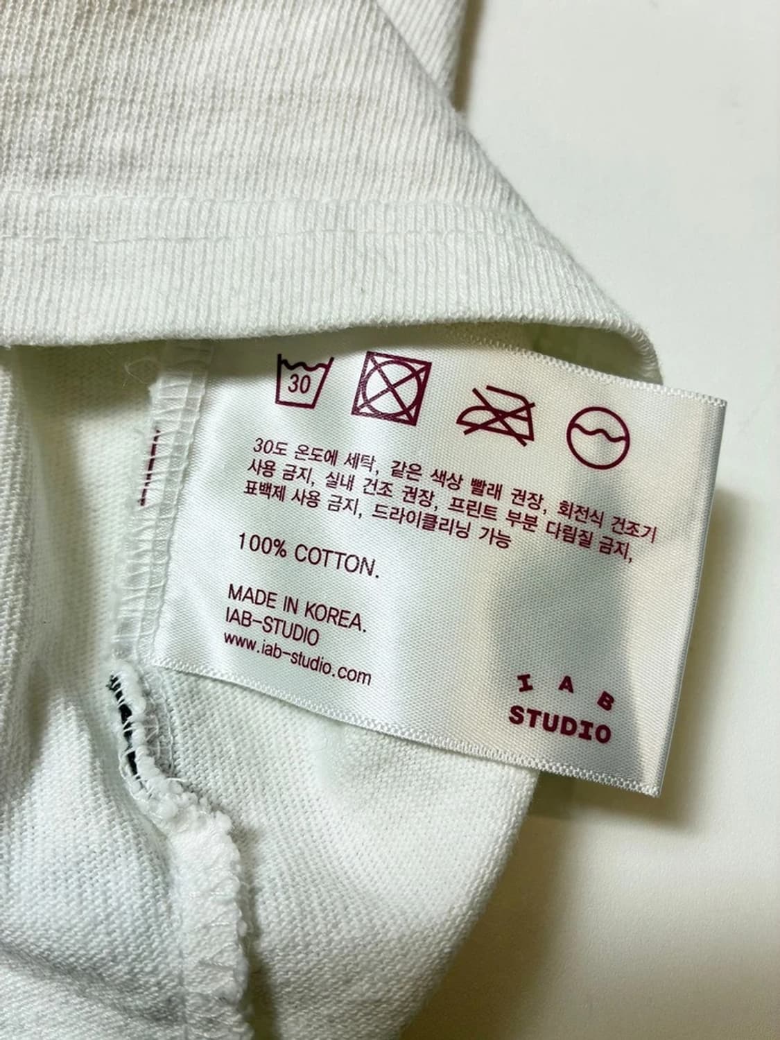 아이앱스튜디오 빅로고 오버핏 반팔 티셔츠 PN9041 상품이미지10