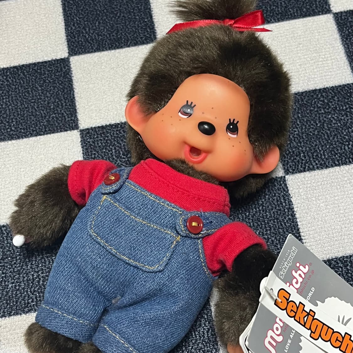 레트로 멜빵바지 몬치치 걸즈 인형 피규어 키링 상품이미지2