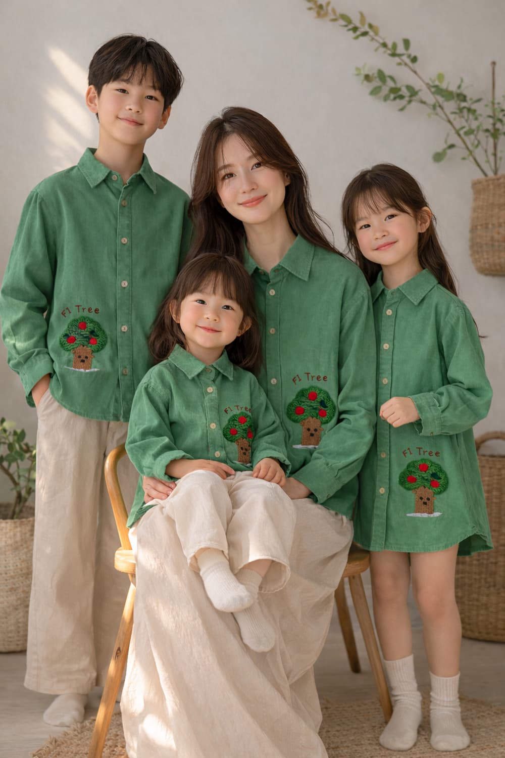 퍼스트원(First One) 유러피안 감성 패밀리룩 세트 상품이미지2