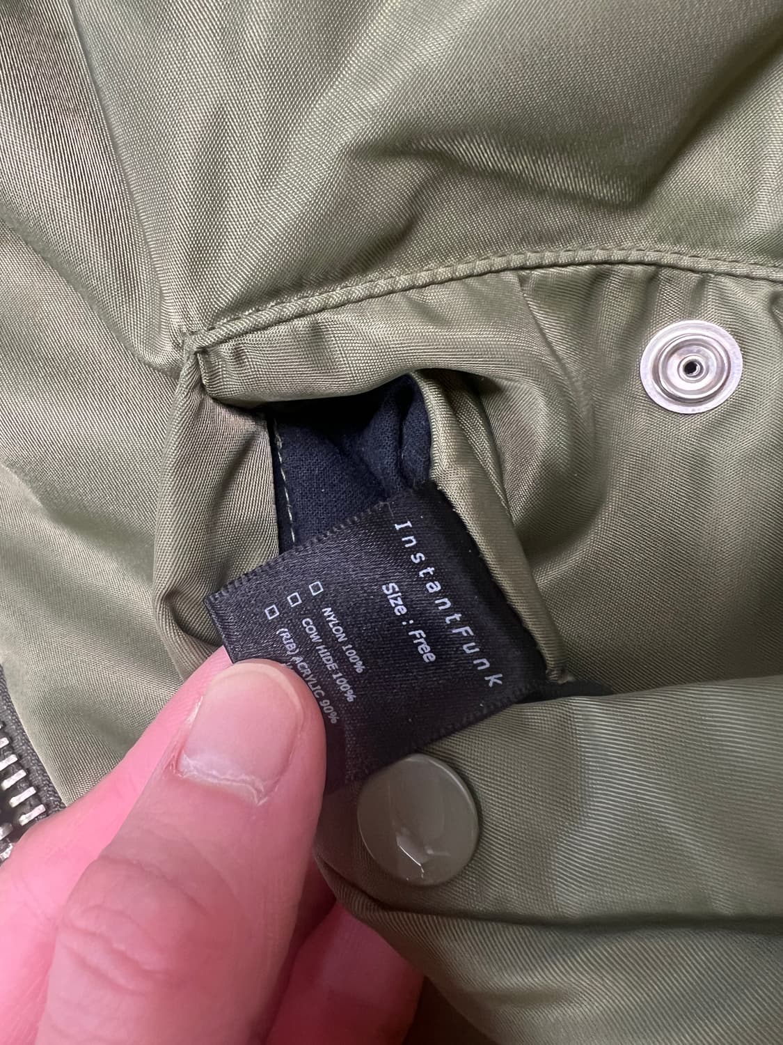 [FREE] 인스턴트펑크 리버시블 리얼 레더 MA-1 상품이미지7