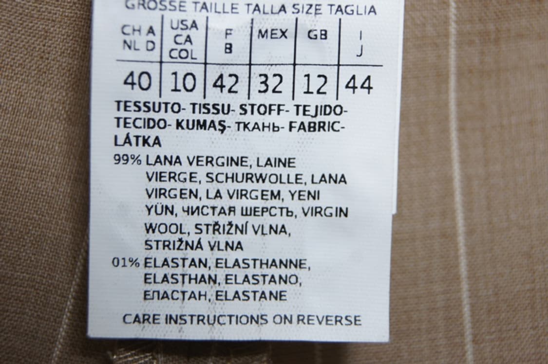 Max Mara 정품 스트라이프 핀턱 슬랙스 베이지 40 상품이미지9