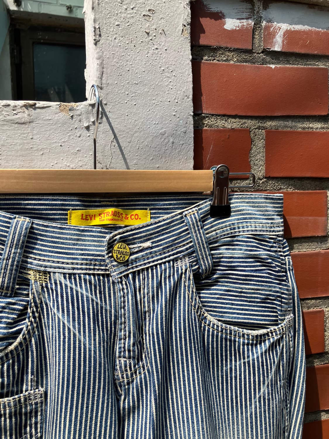 Levi’s San Francisco 스트라이프 와이드 팬츠 28 상품이미지3