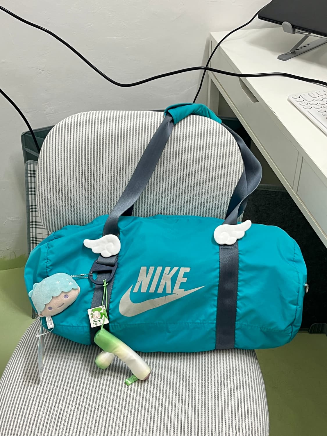 나이키 터콰이즈 블루 드럼백 🌀 상품이미지8