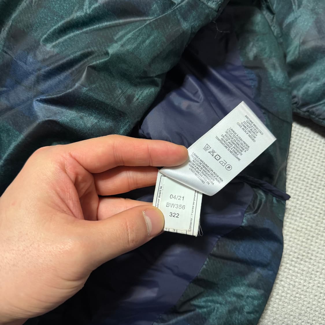 로렌 랄프로렌 타탄체크 패딩 점퍼 상품이미지5