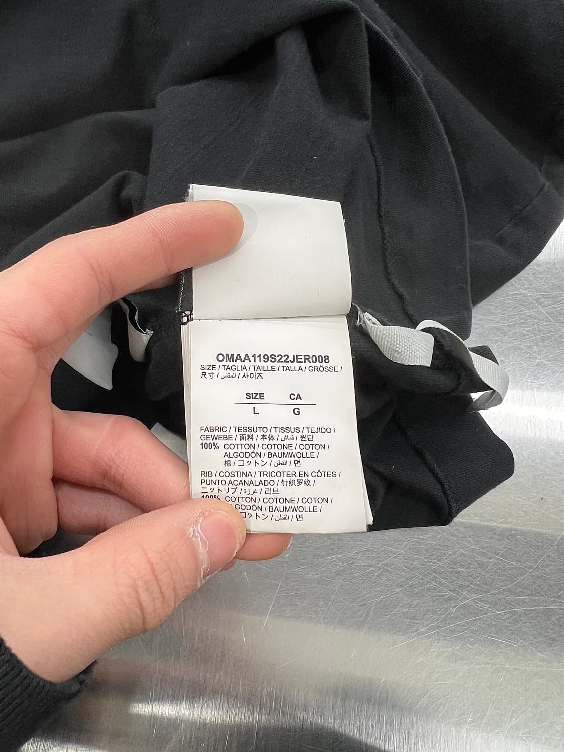 오프화이트 22ss 닌 애로우 스케이트 티셔츠 블랙 상품이미지9