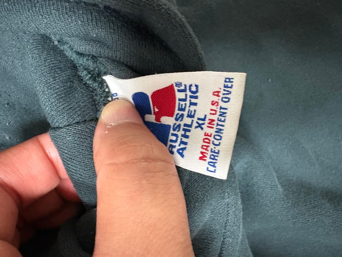 90s 러셀 USA XL (sage green) 상품이미지4