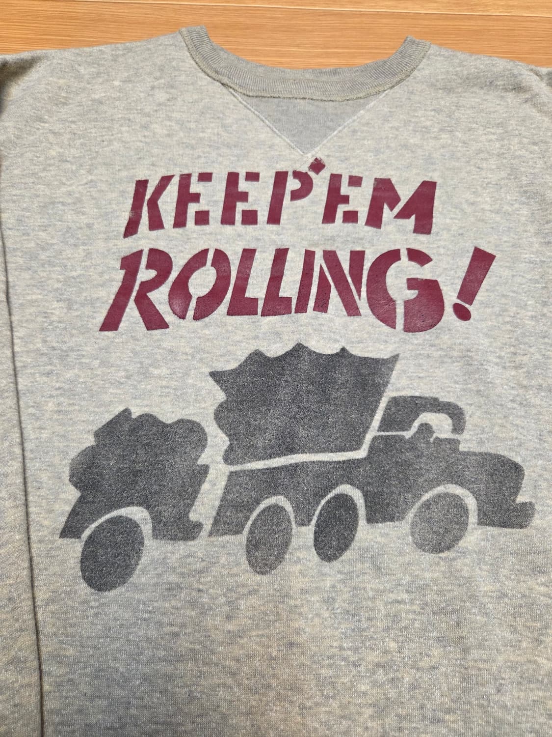 리얼맥코이 밀리터리 루프휠 스웻셔츠 상품이미지2