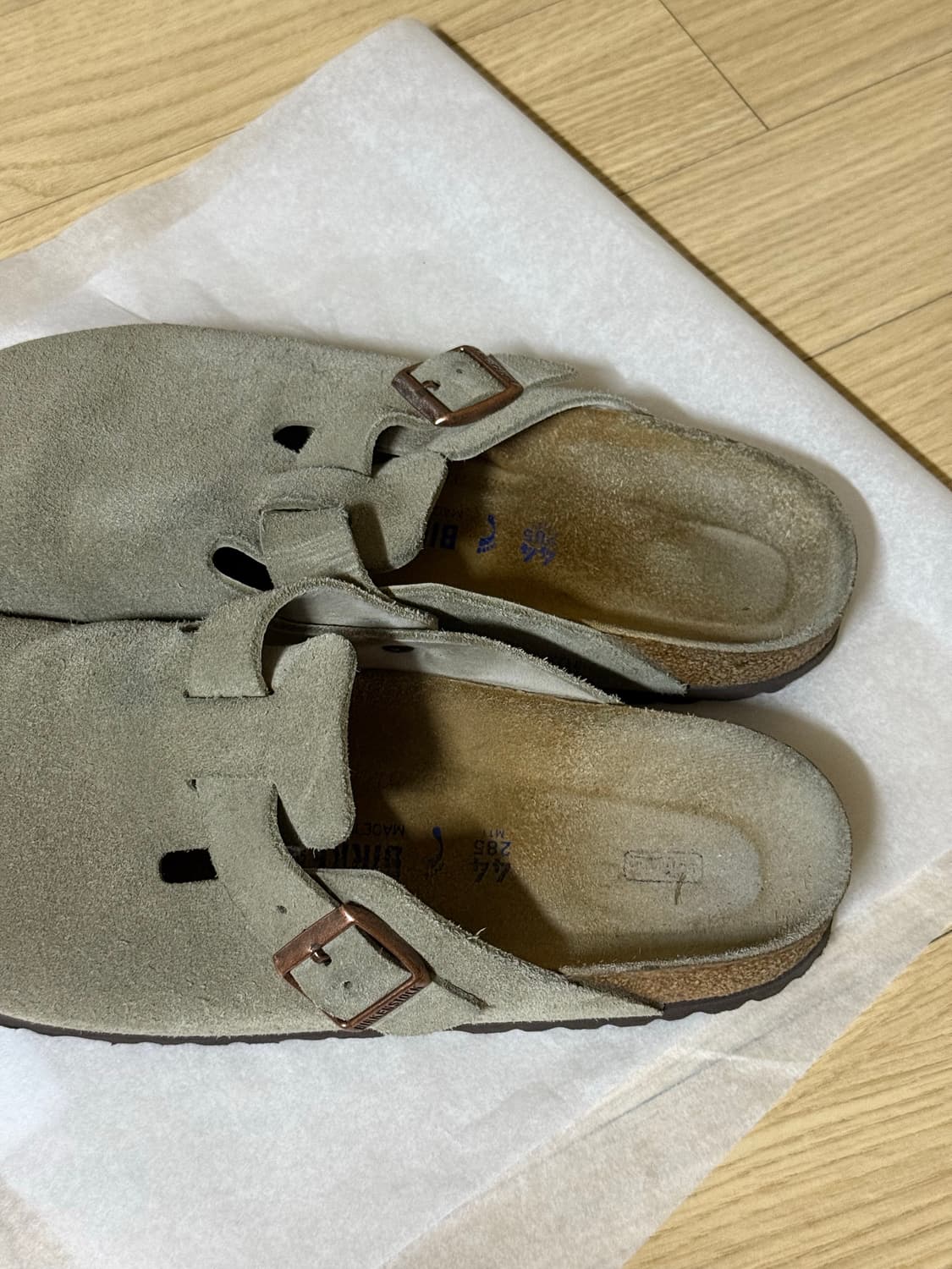 버켄스탁 보스턴 토프 샌들 슬리퍼 - 내로우 44 상품이미지3