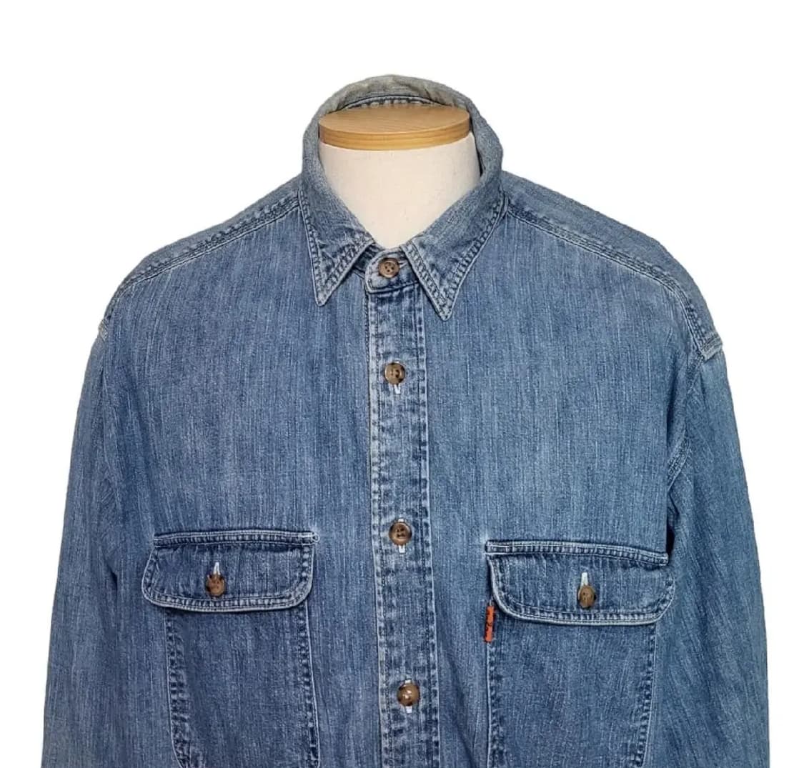 (L) LVC 60s OG 리바이스데님셔츠 리바이스오렌지탭 levis 상품이미지4