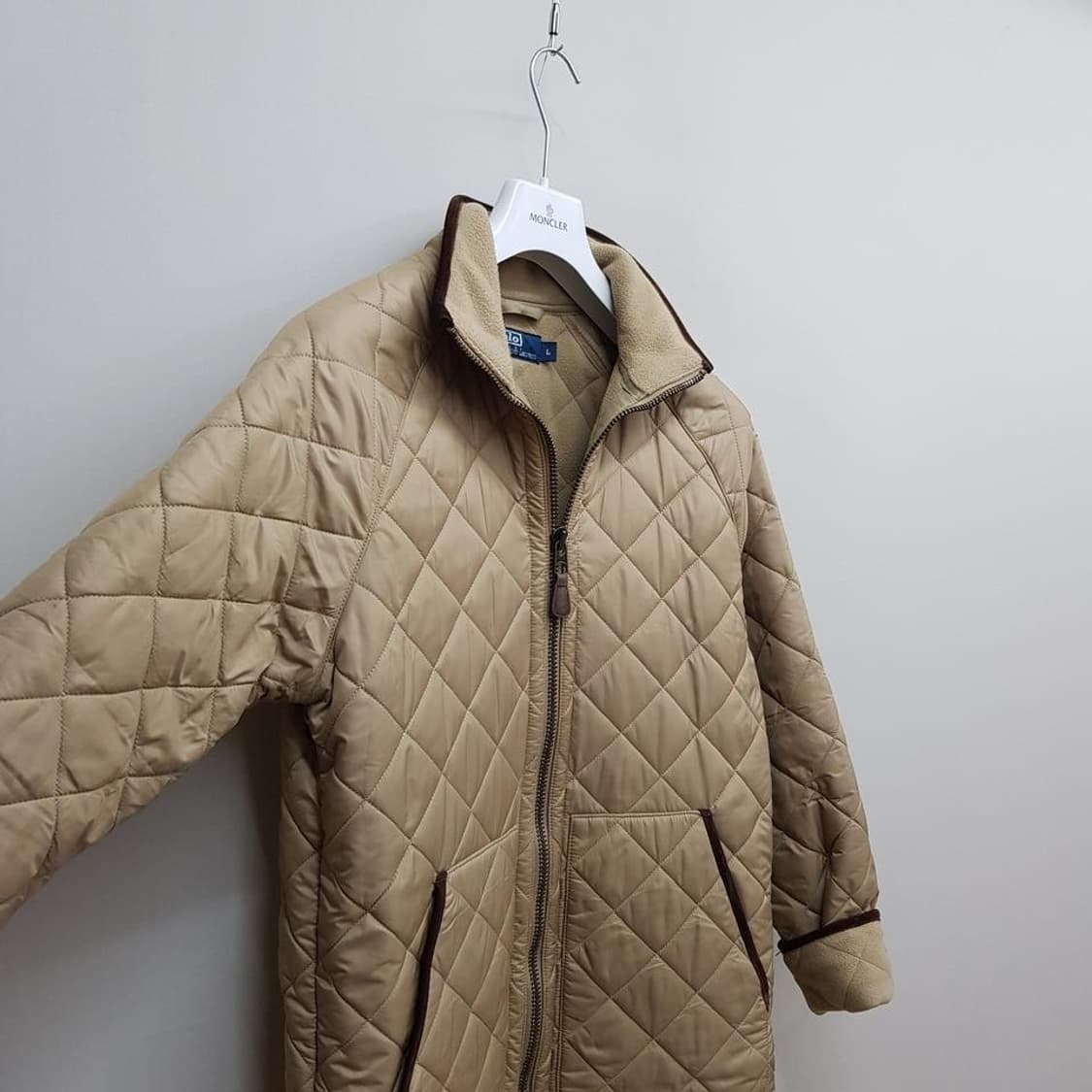 폴로 랄프로렌 퀼팅 플리스 라이닝 집업 자켓 L사이즈 상품이미지3