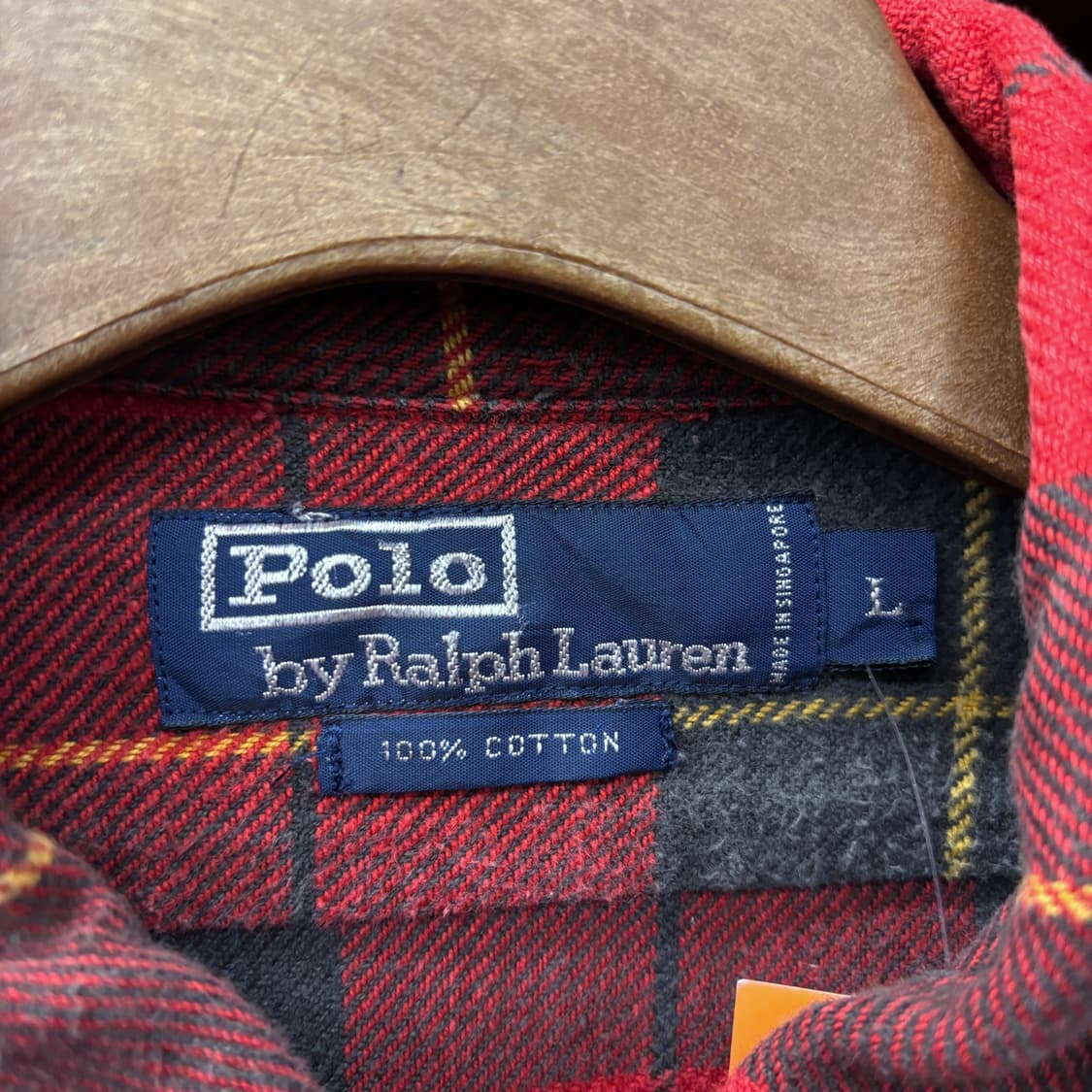 90s 폴로 랄프로렌 소프트 플란넬 타탄체크 워크셔츠 컴포트핏 N661 상품이미지7