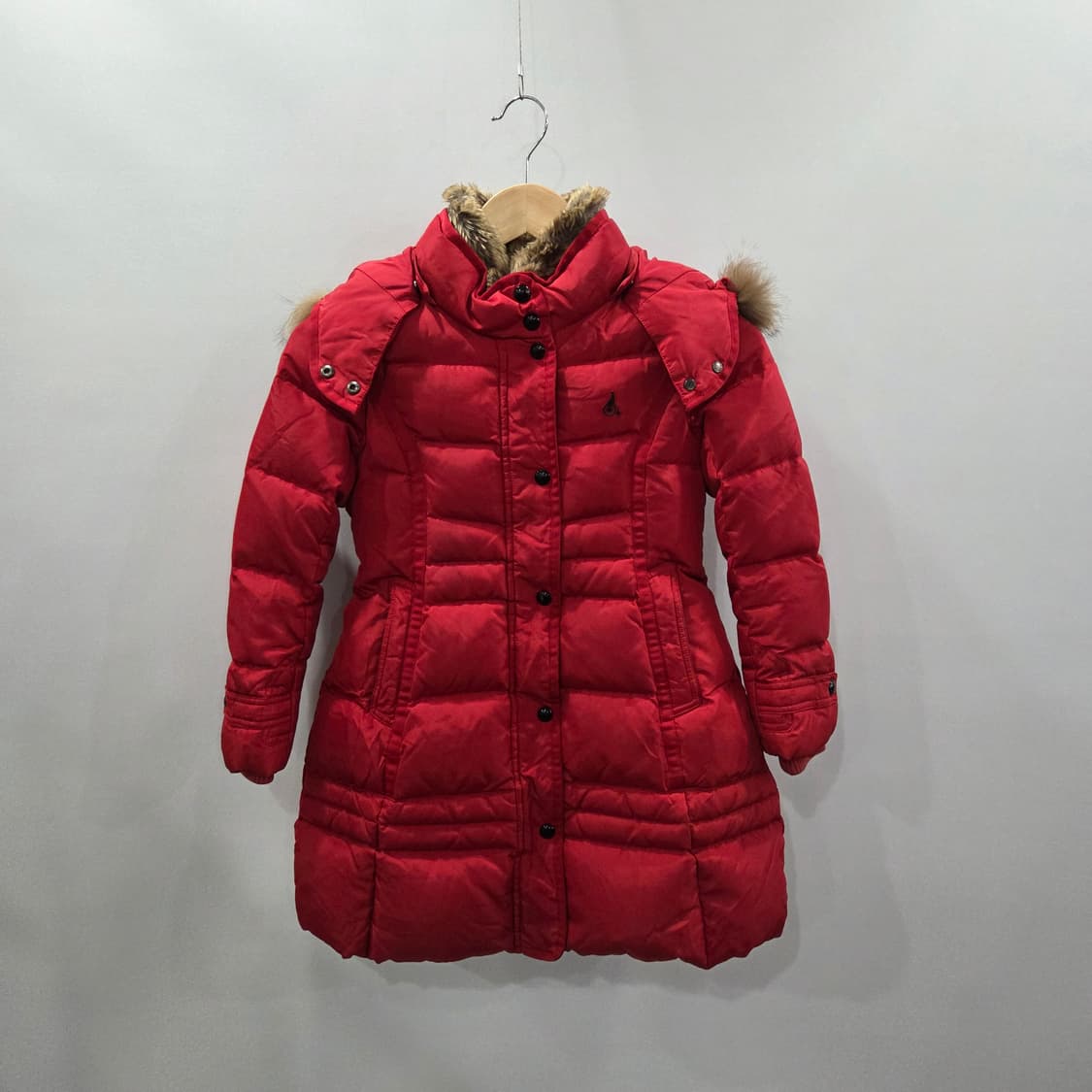 빈폴 여아 구스다운 패딩 레드 130 상품이미지1