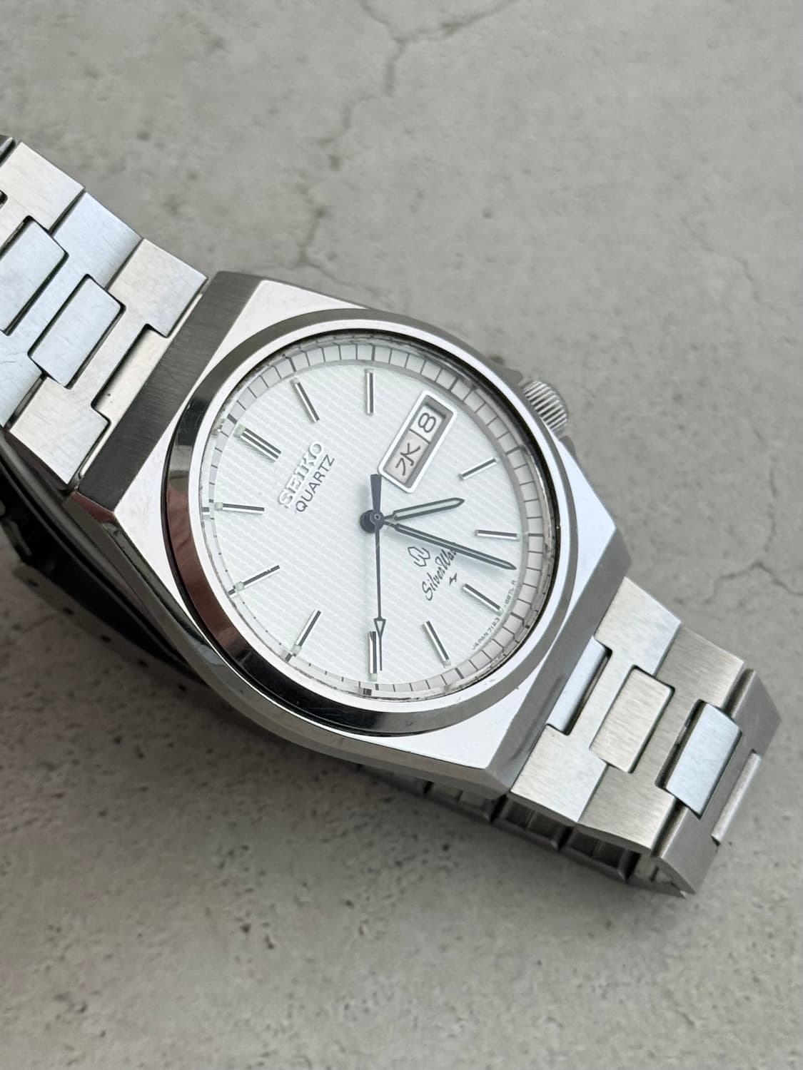 80s 빈티지 세이코 실버웨이브 쿼츠 상품이미지4