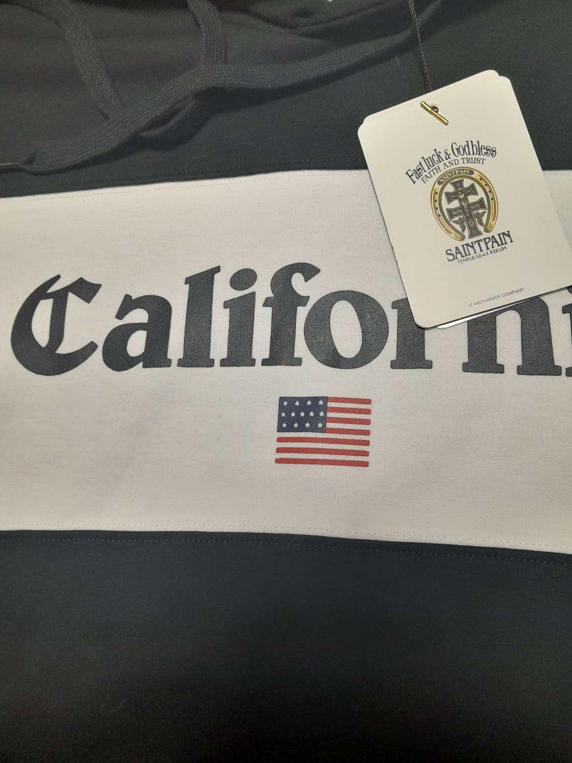 💥(새상품) 세인트페인 후드 블랙 (XL)  
 상품이미지4