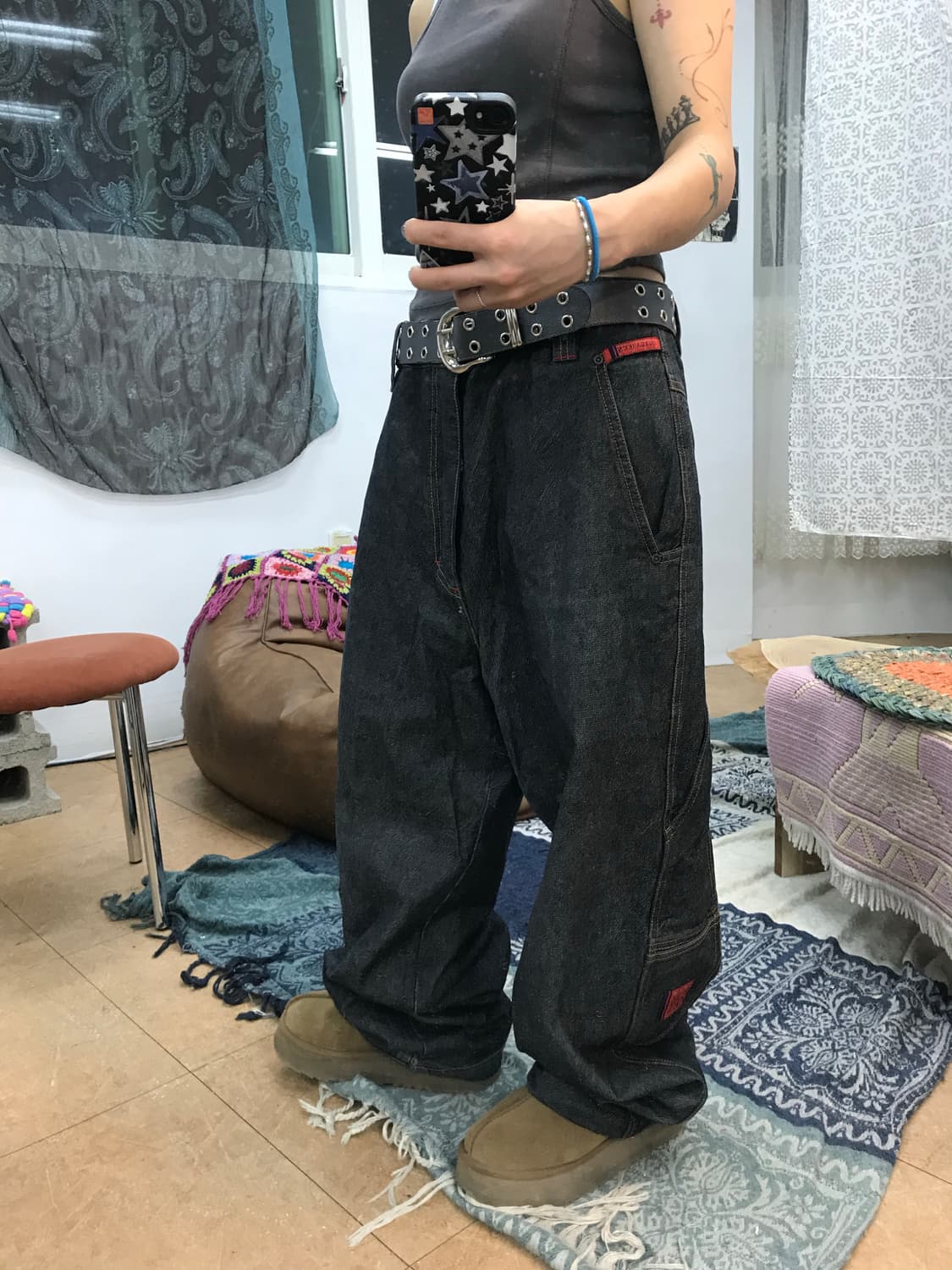 willie x esco카펜터 흑청 데님팬츠 상품이미지2