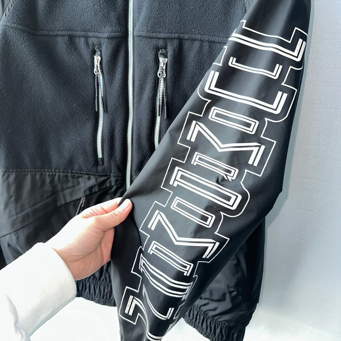 나이키 조던 플리스 오로라 바람막이 자켓 블랙 루즈핏 M 상품이미지6