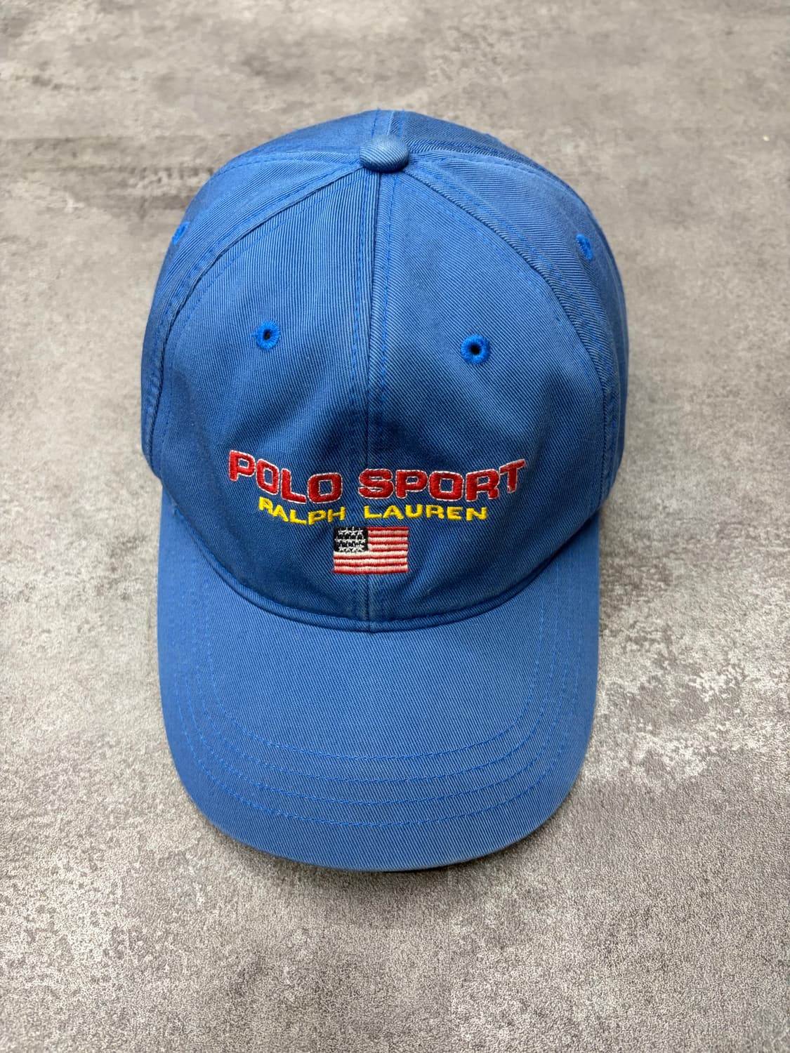 90s 폴로 스포츠 랄프로렌 스펠아웃 블루 볼캡 상품이미지2