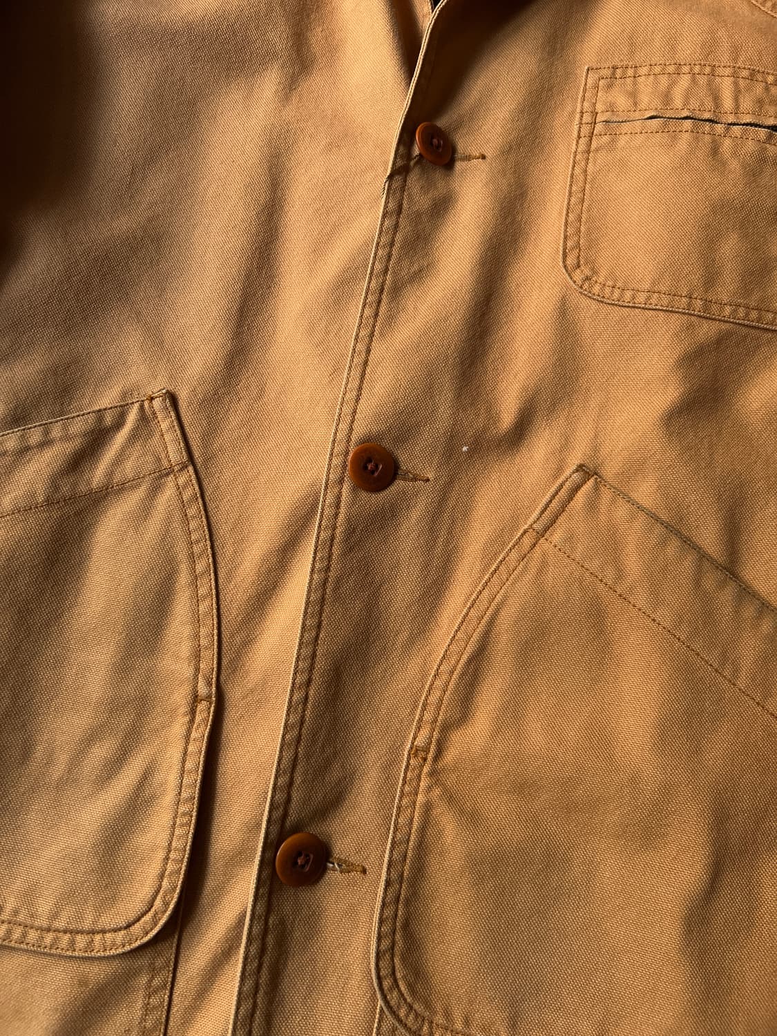 [L]엘엘빈 USA 체크 라이닝 브라운 캔버스 헌팅 자켓 상품이미지4