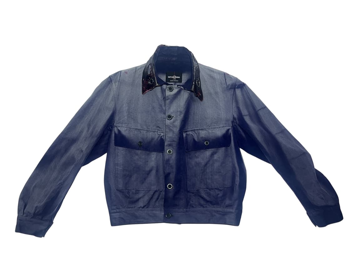 [OS] 빈티지 아카이브 홀로코스트 선 블리치 워크 자켓 상품이미지1