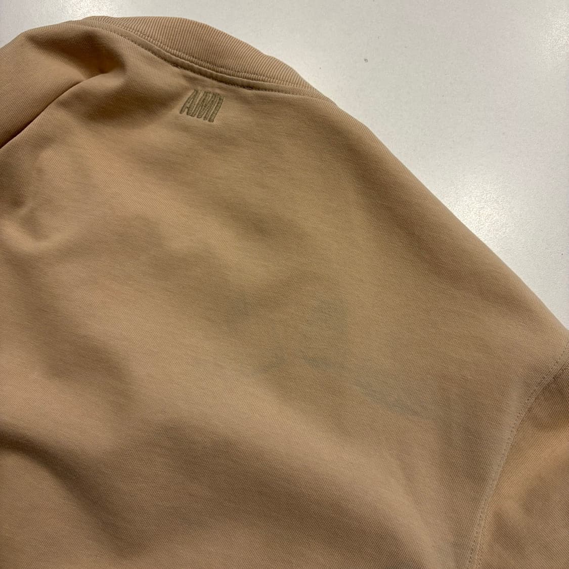 [S] 아미 스몰 하트 반팔 티셔츠 베이지 C429 상품이미지8