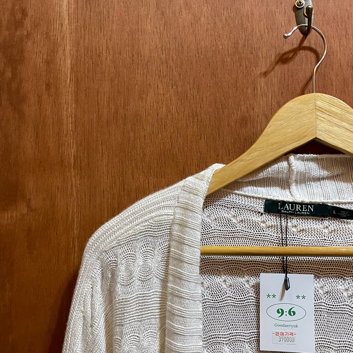 (L) Lauren 로렌 랄프 로렌 케이블 롱 니트 가디건   상품이미지4