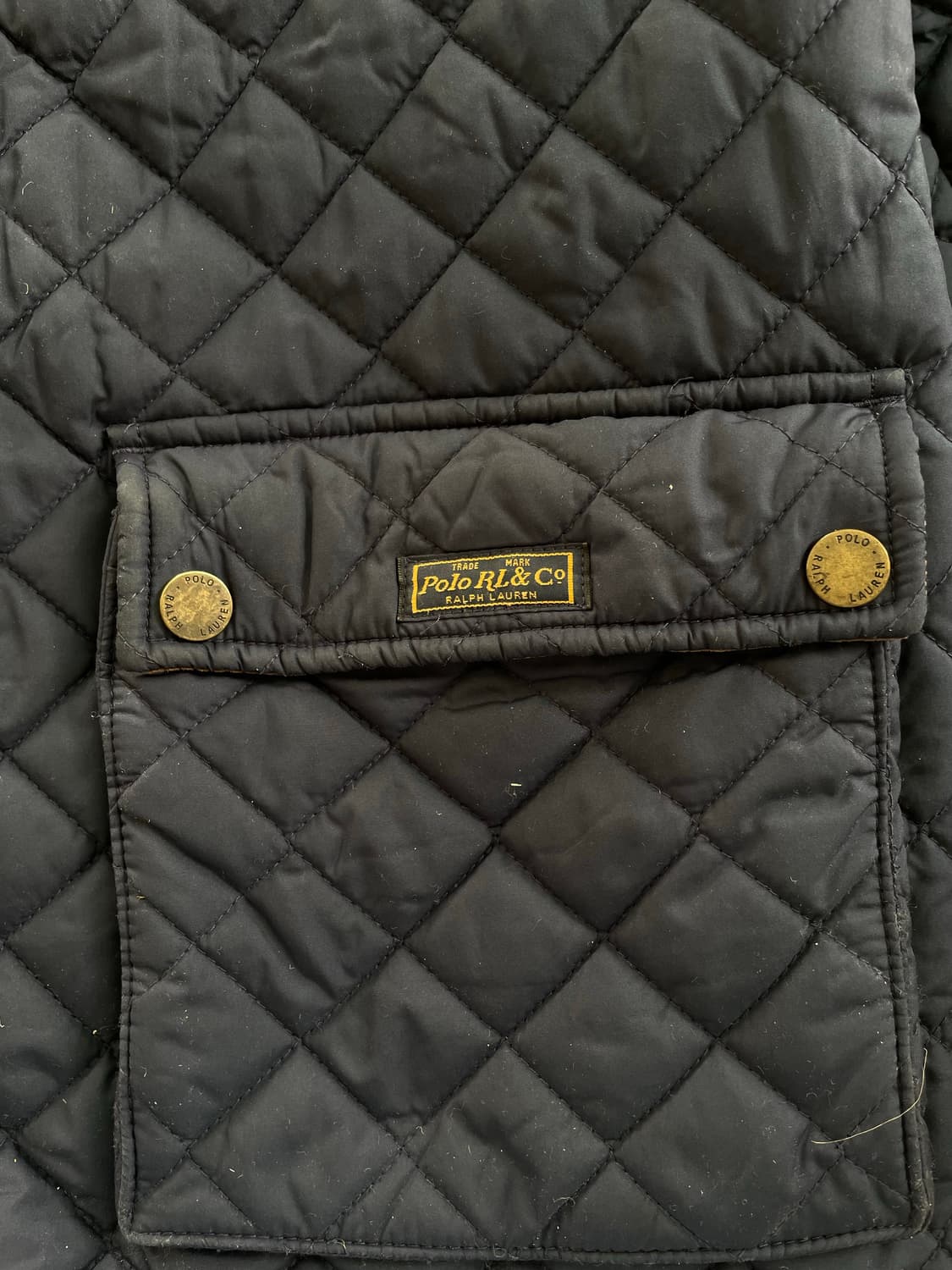 폴로 랄프로렌 네이비 퀼팅 자켓 18-20(90-95) 상품이미지5