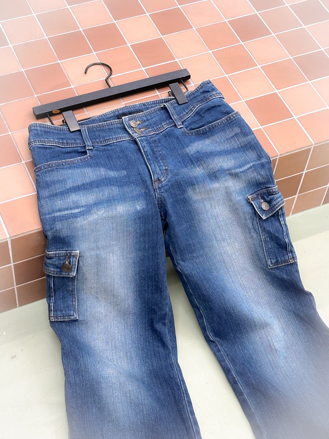 denim cargo bootscut pants 상품이미지7