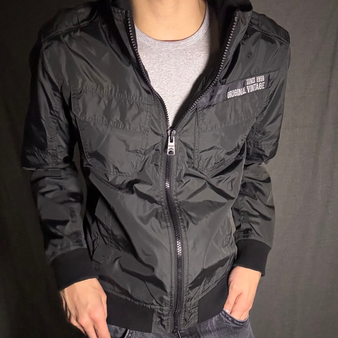 버커루 블랙 바람막이 점퍼 M 상품이미지2