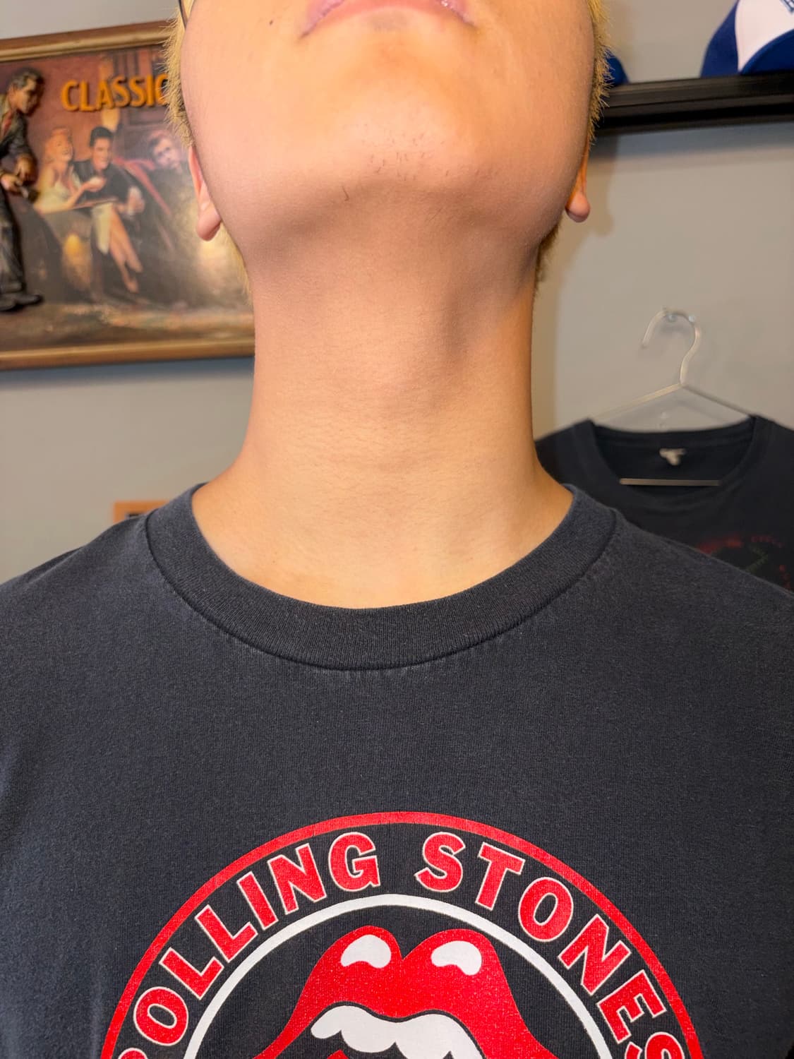 00‘s Rolling Stones tongue hard faded T 상품이미지4