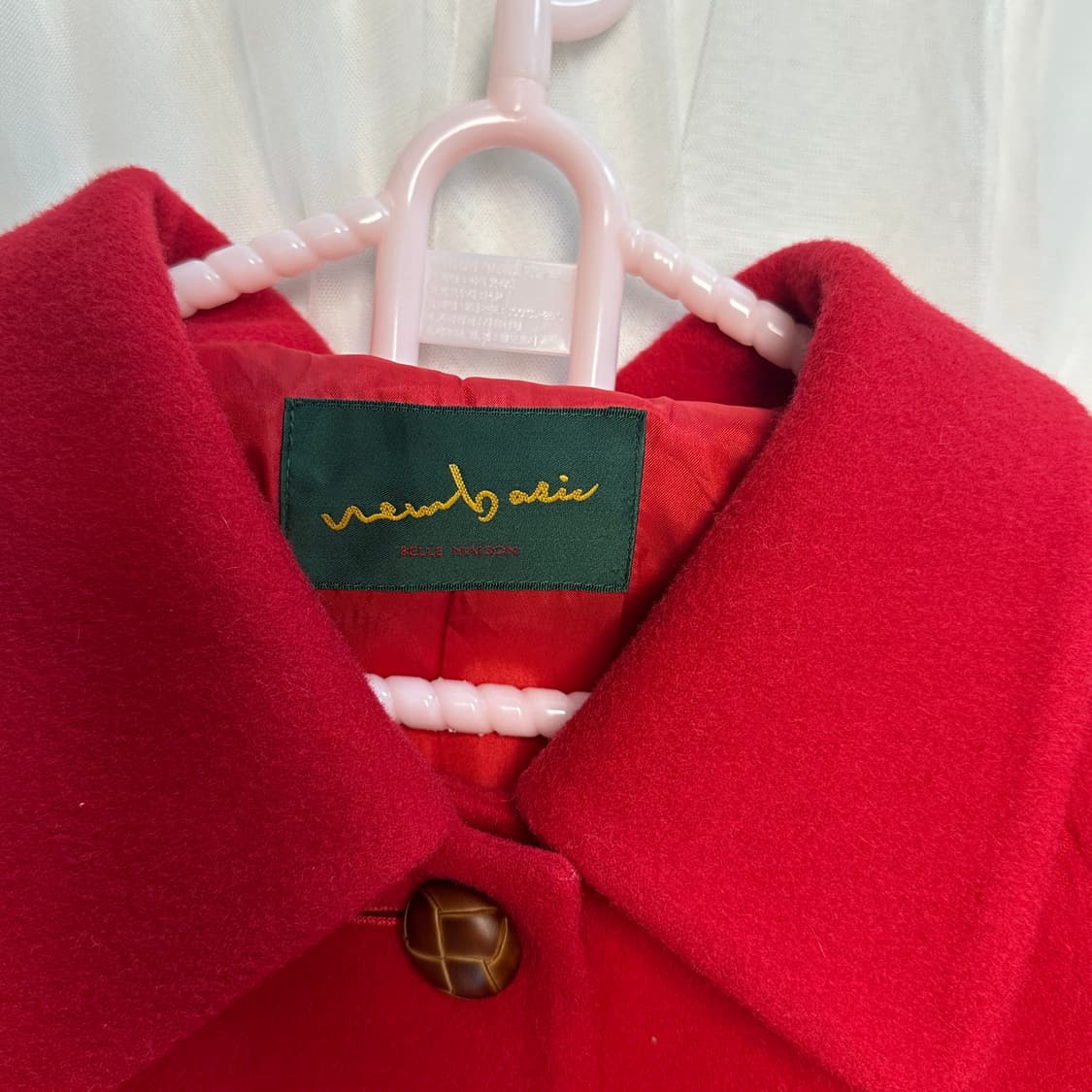 레드 카라 롱코트 상품이미지3