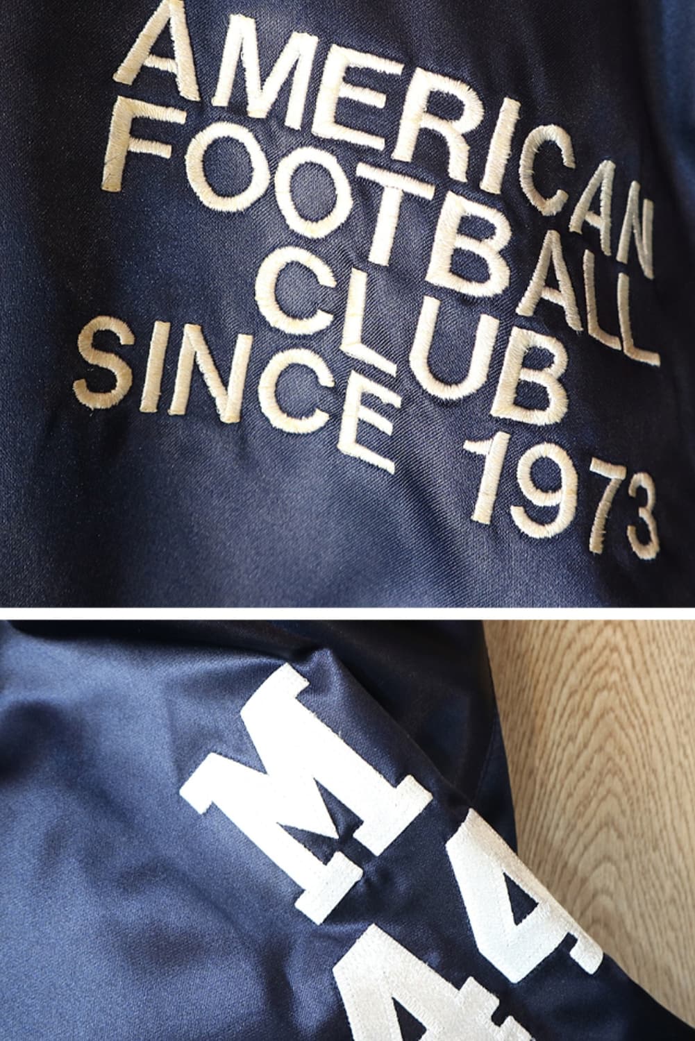 일본판 80~90s 아메리칸 풋볼 클럽 빈티지 바시티 자켓

 상품이미지5