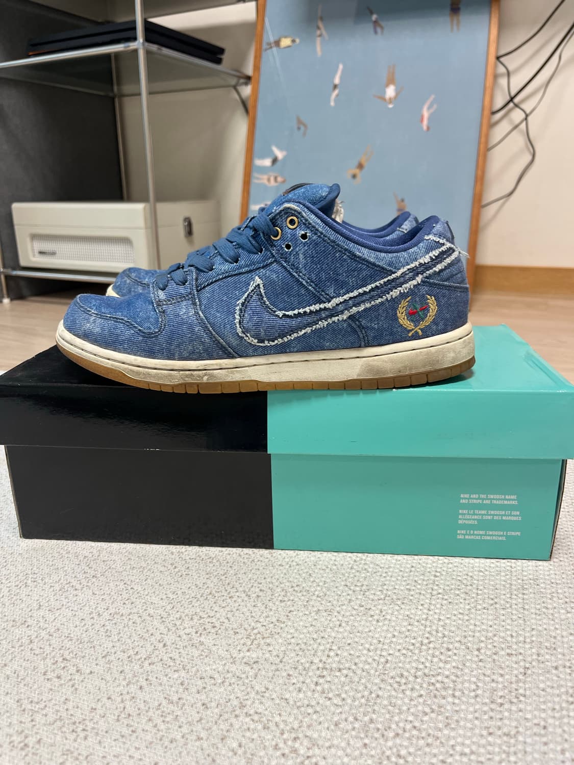 나이키 SB 덩크 로우 TRD QS 데님 255 상품이미지4