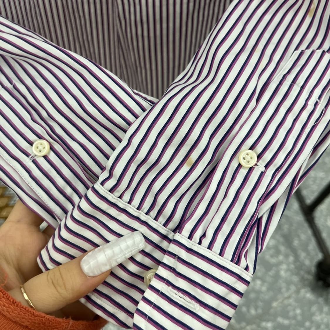 폴로 랄프로렌 빈티지 모던 캐주얼 스트라이프 셔츠 95 C10704 상품이미지7