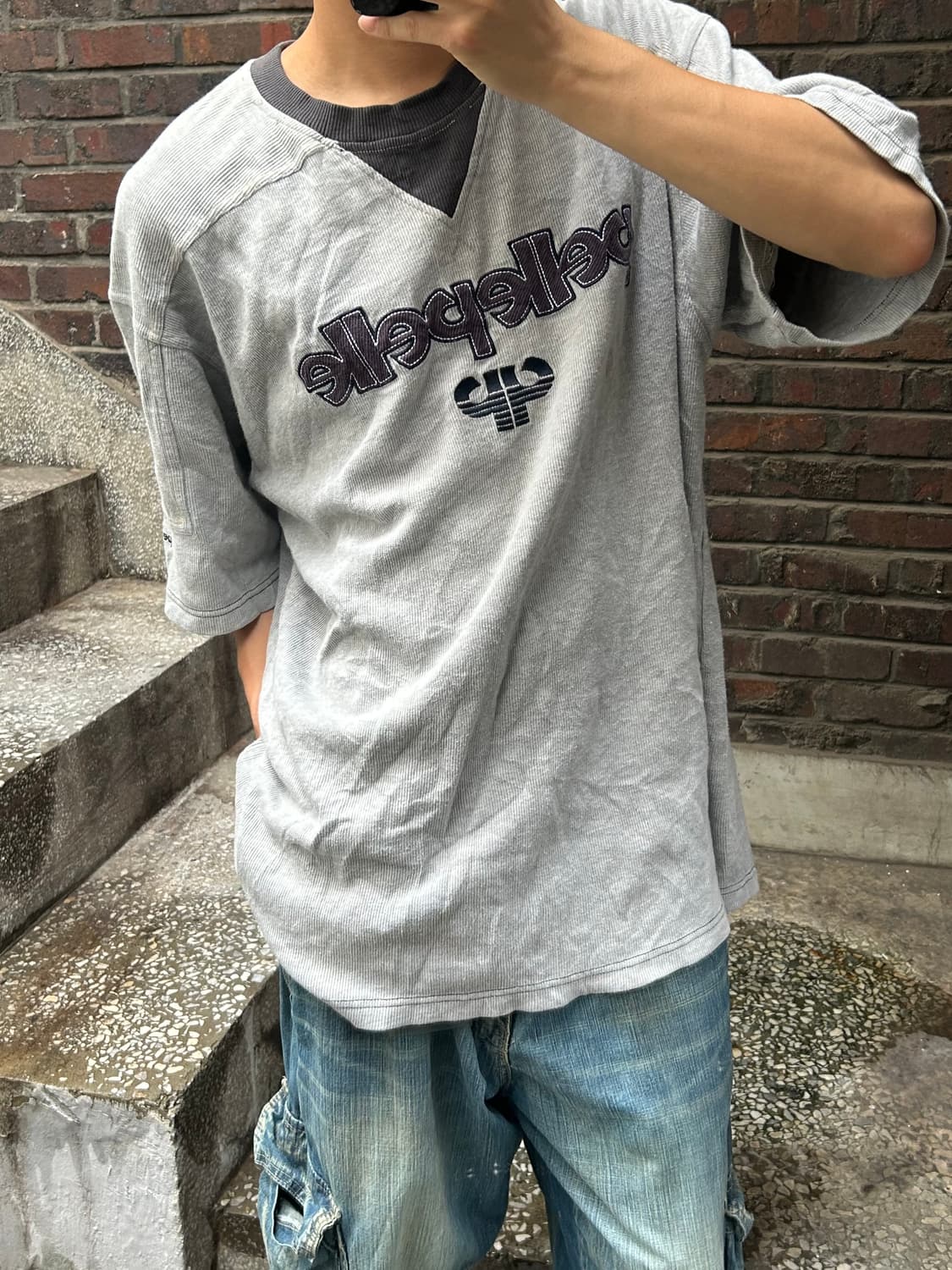 *rare* 빈티지 90s 펠레펠레 레터링 올드스쿨 티셔츠 상품이미지1