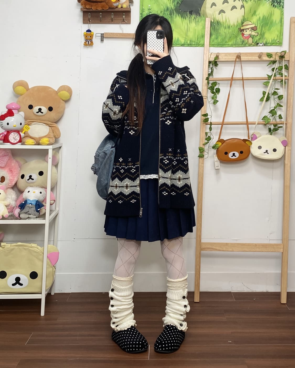 ꒰ঌ 페어아일 네이비 너드 세트 ໒꒱ 상품이미지1