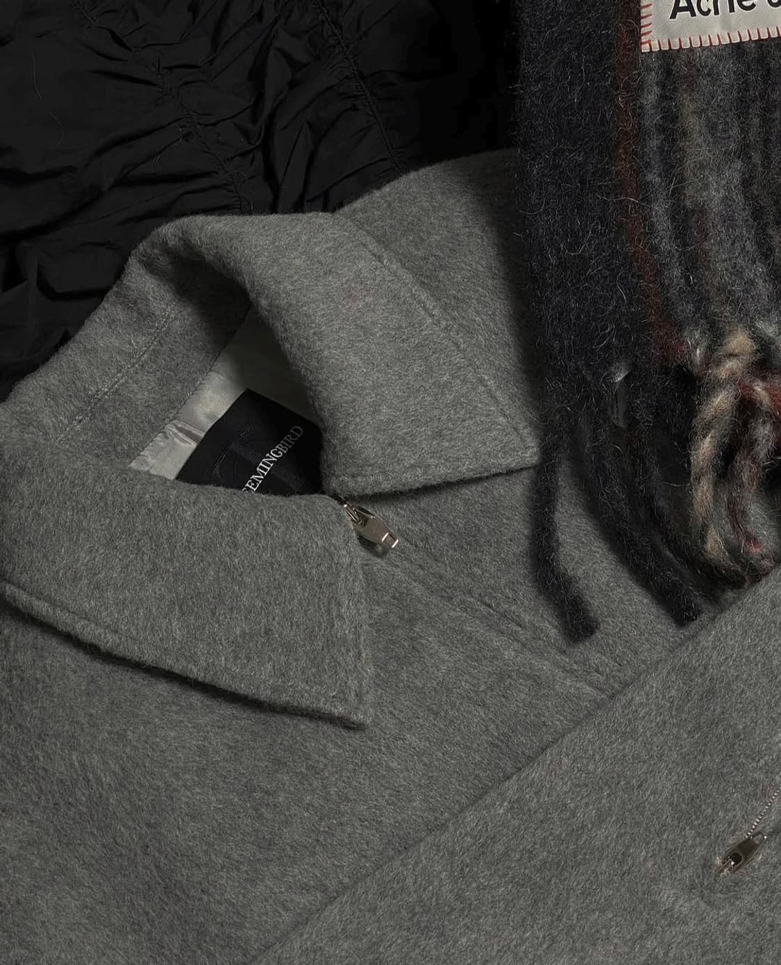 트리밍버드 트라움 숏 자켓 집업(그레이)-예약중 상품이미지3