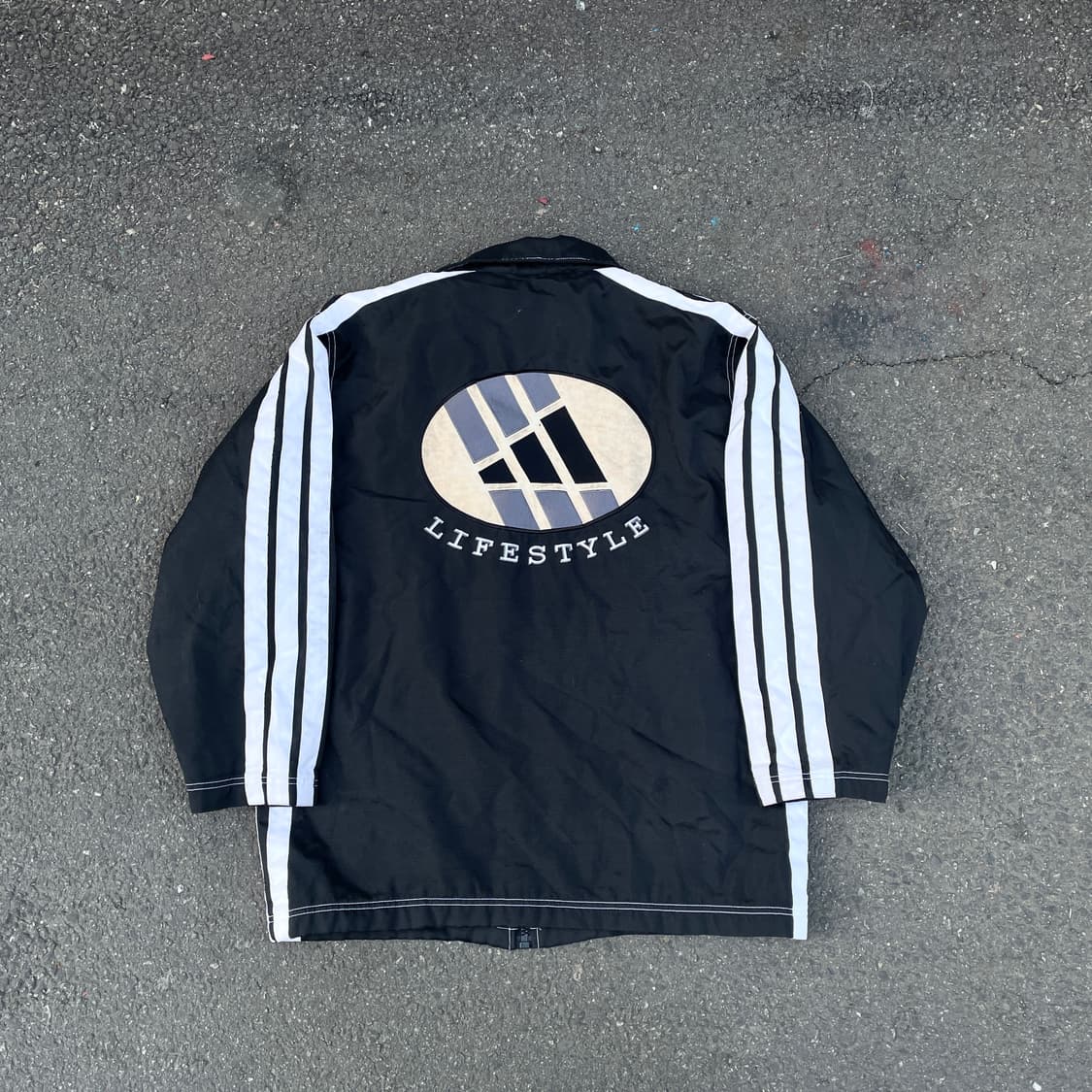 90s 아디다스 대대장 빅로고 올드스쿨 점퍼 보드 자켓 트랙자켓 100 상품이미지1