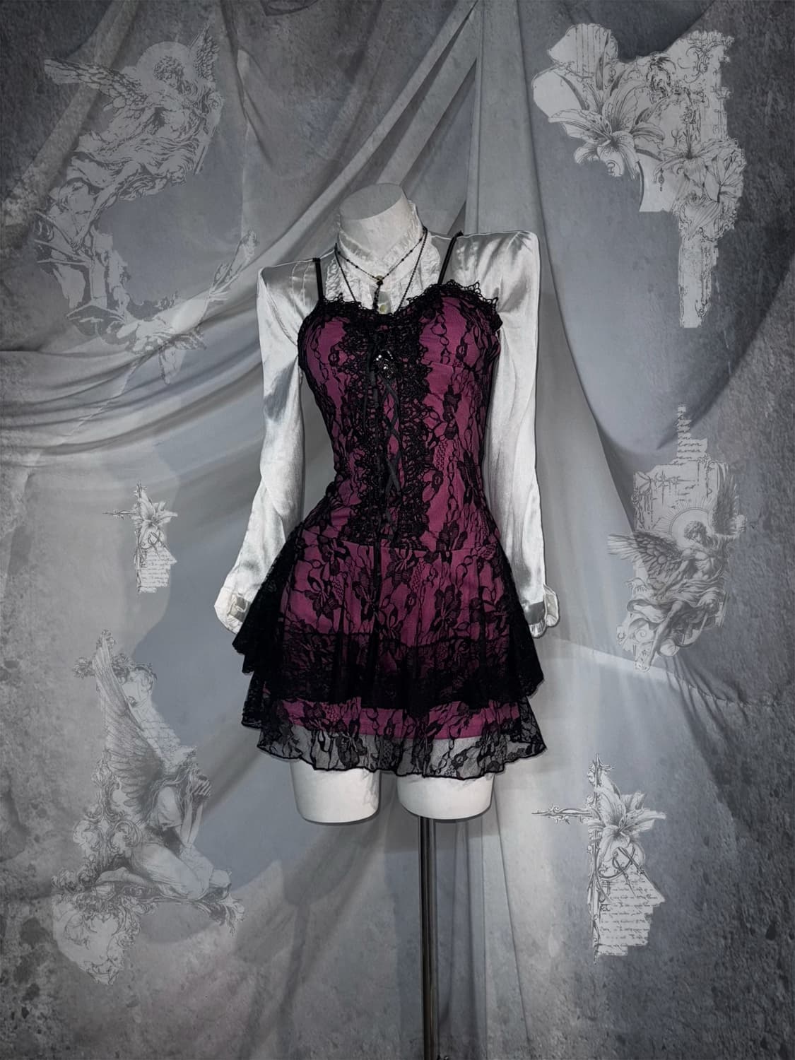 고스고딕 데일리 로리타 레이스 코디세트  상품이미지1