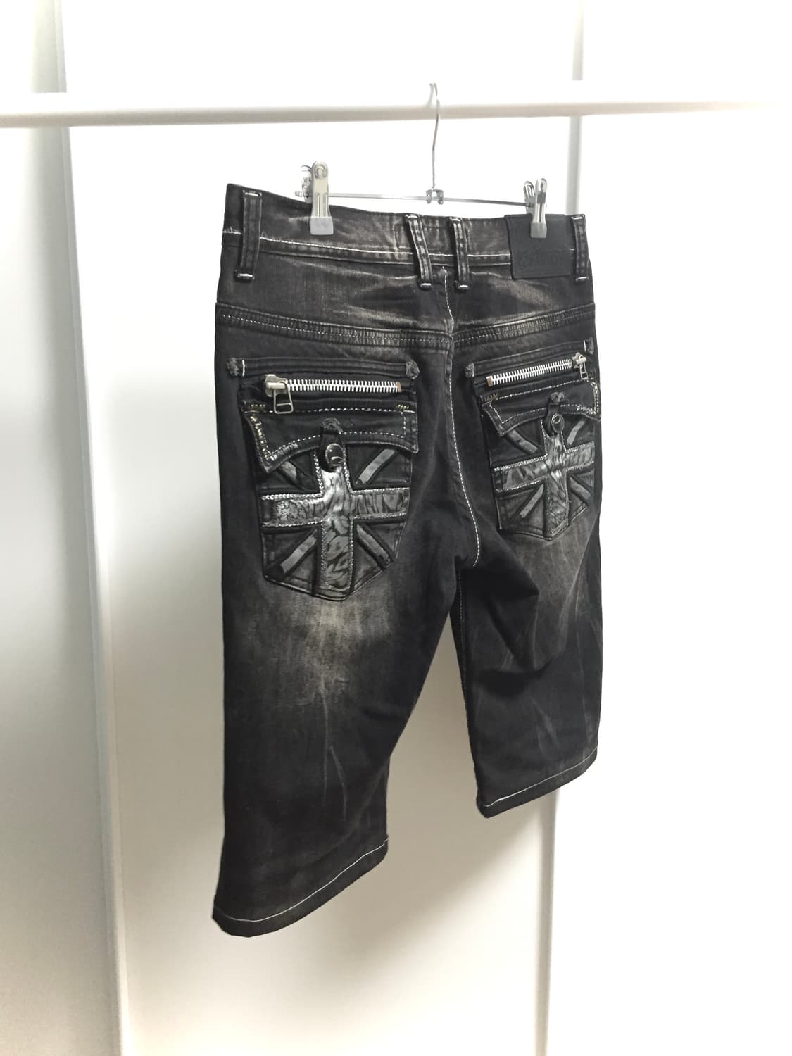 Flag ➕ Punk midi Capri Pants 십자가 펑크 팬츠 상품이미지2