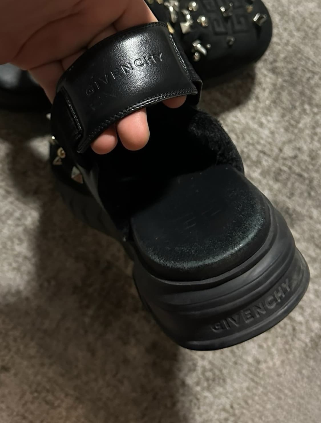 Givenchy black suede studded 상품이미지8