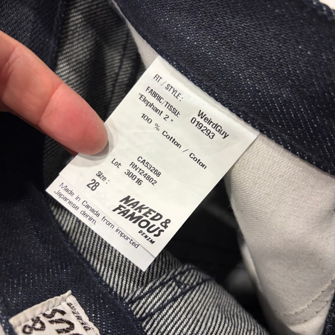 [28] 네이키드앤페이머스 엘리펀트 2 블랙 데님 청바지 D587 상품이미지7