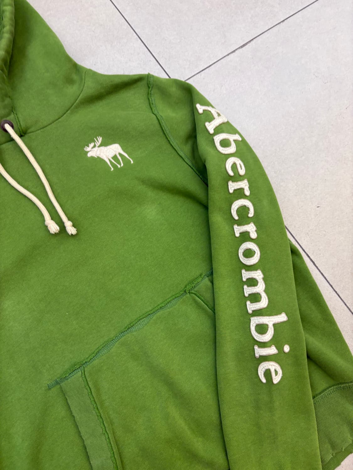 아베크롬비 사이드라인 후드티 그린 상품이미지4