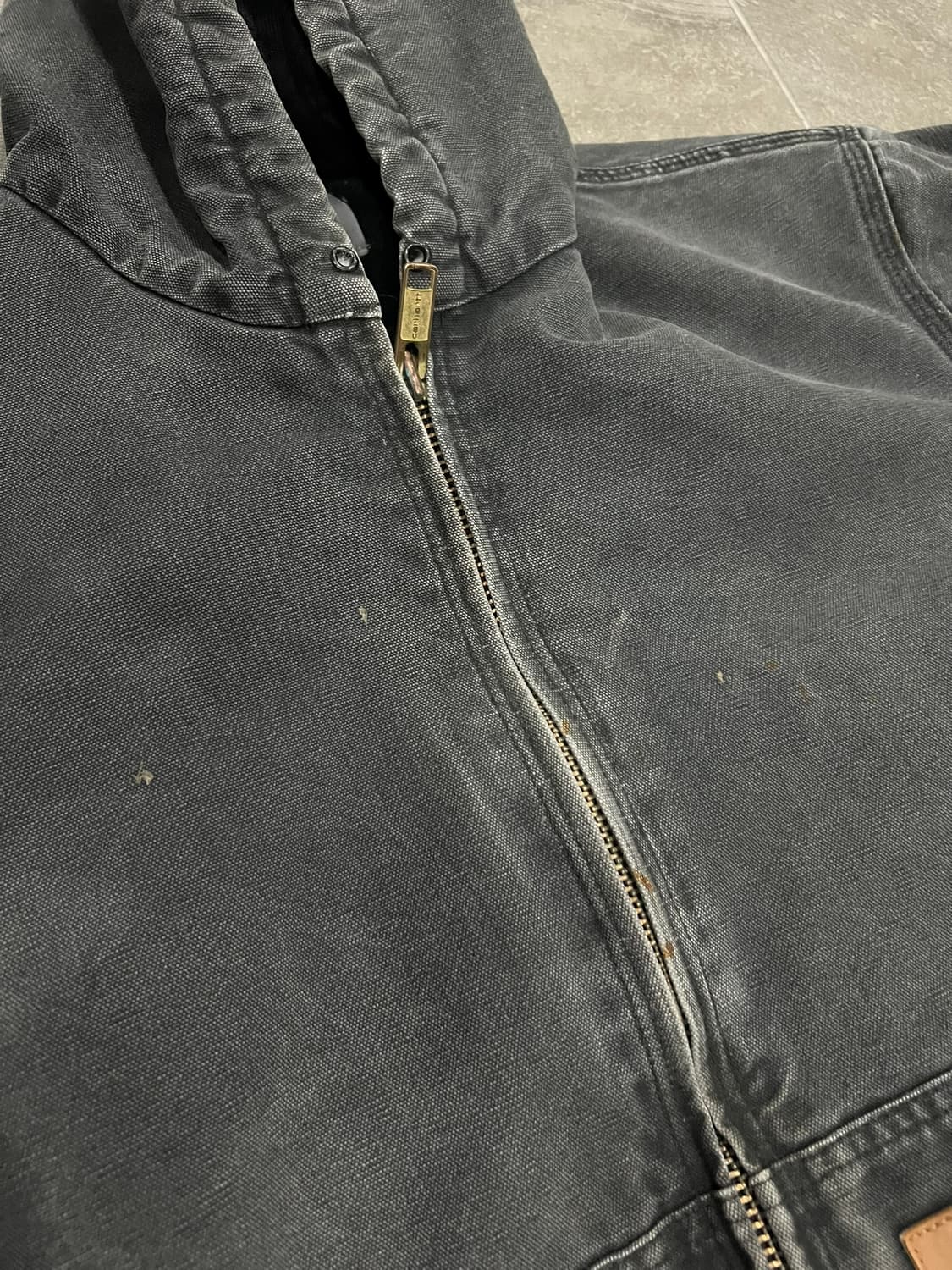 (M) 칼하트 덕 액티브 후드자켓 J130 BLK 블랙 상품이미지10