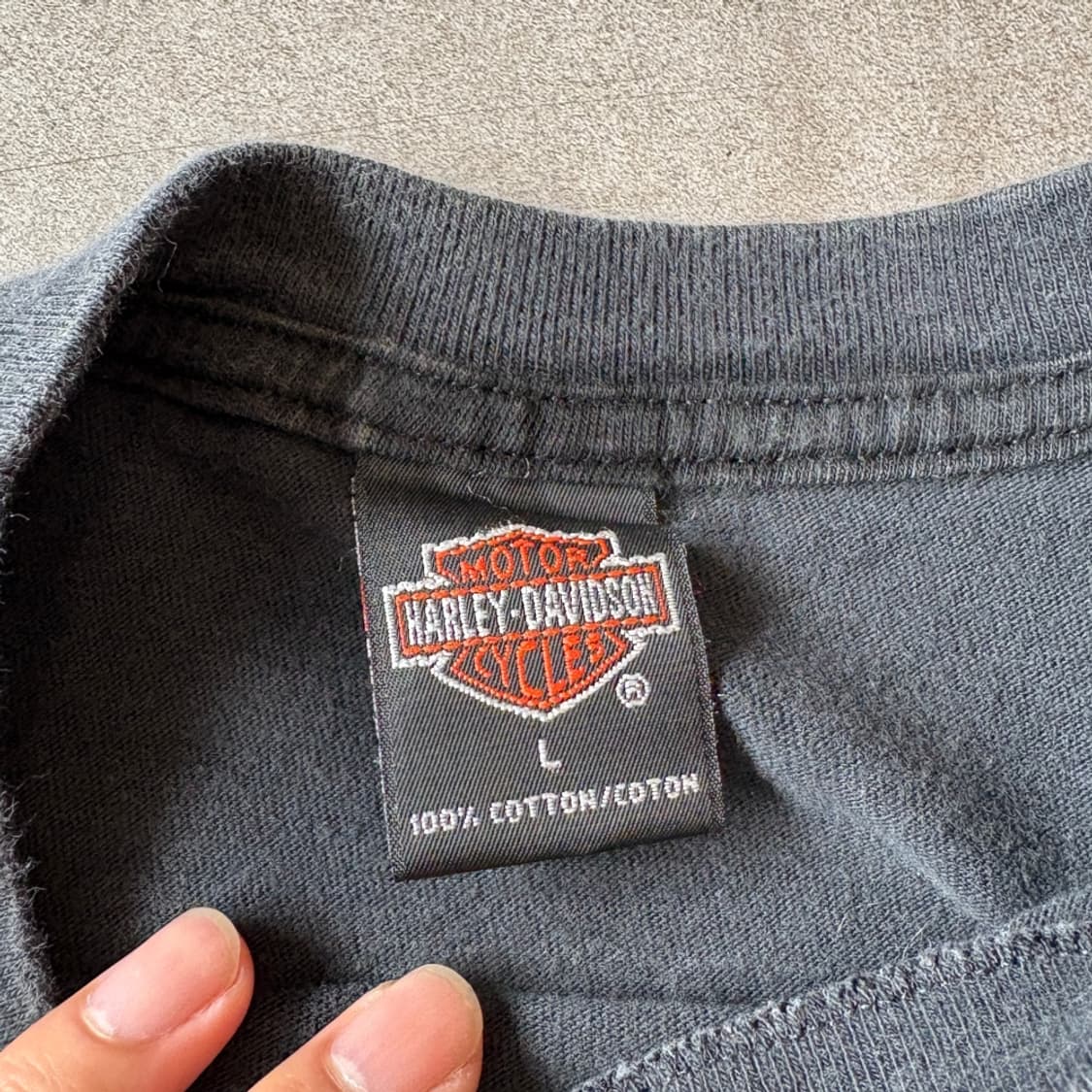 00년 미국 생산 할리데이비슨 플레임 이글 반팔 티셔츠 상품이미지7
