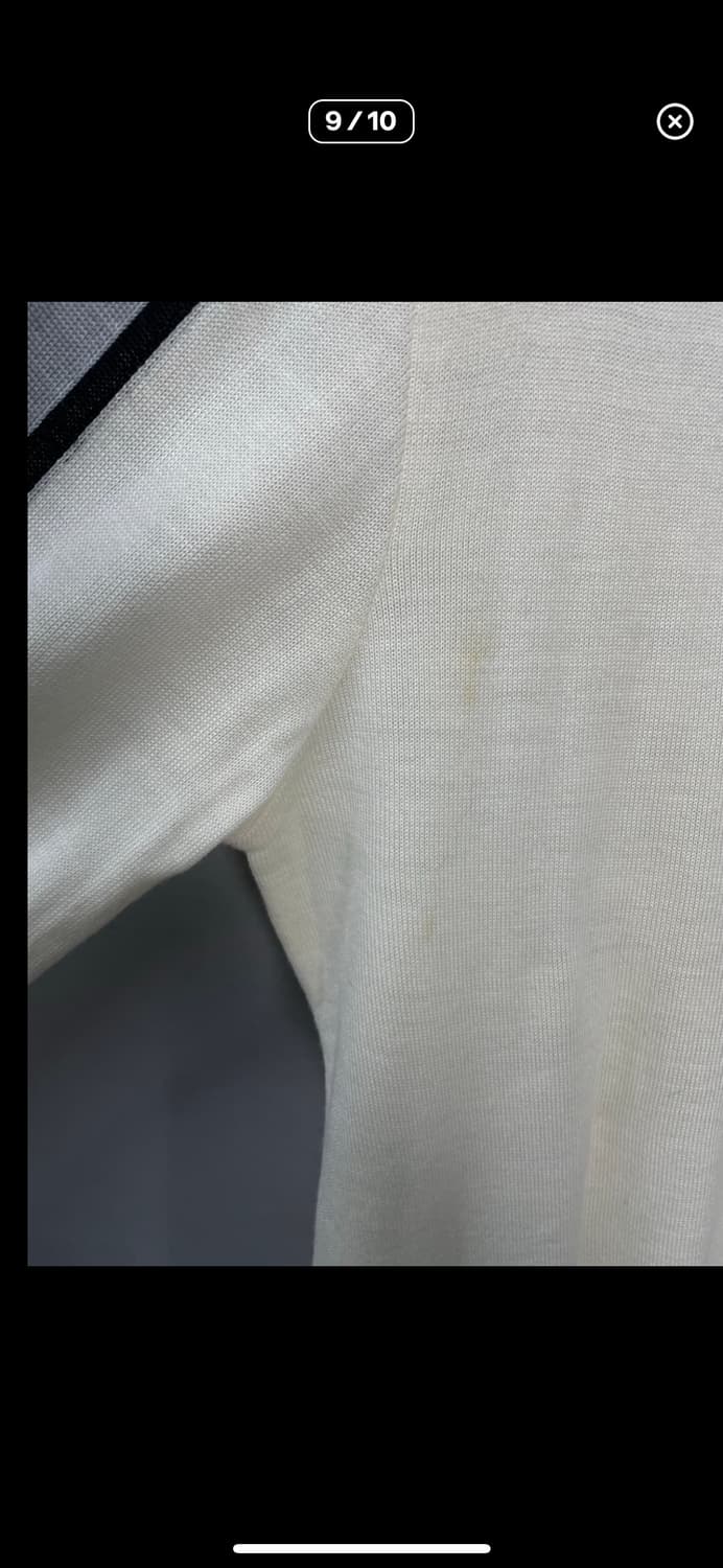 후부 90s 배색 아이보리 니트집업 A2463 상품이미지9