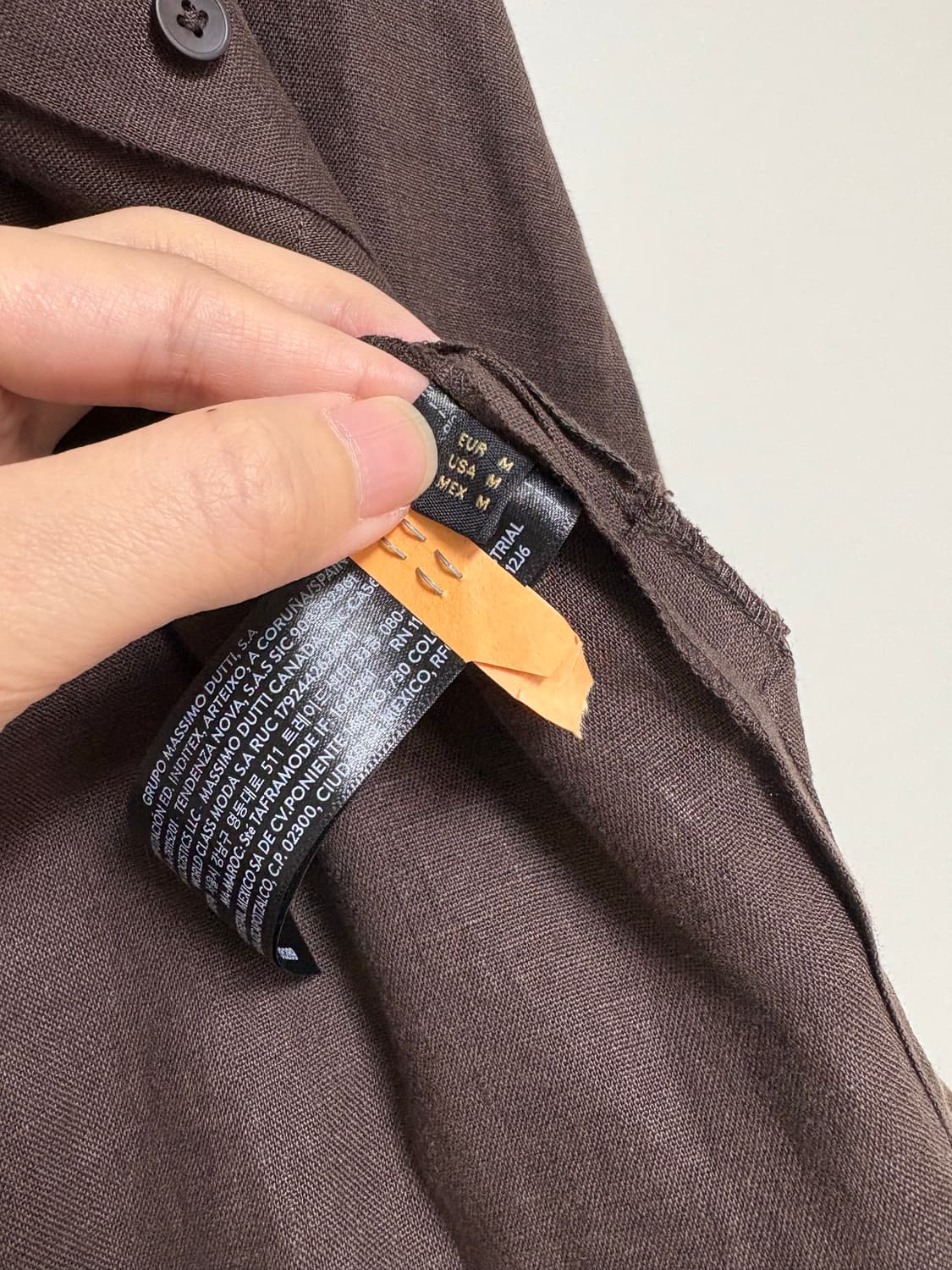 마시모두띠 브라운 셔츠 상품이미지4